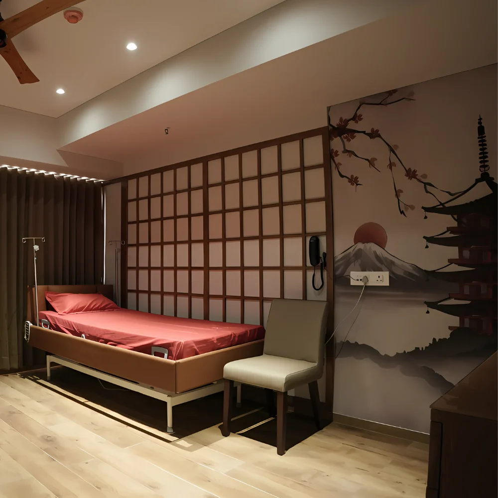 Private patient room at Tirtham Surgical Hospital 7